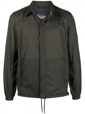 Легкая куртка-рубашка Herno. Цвет: зеленый