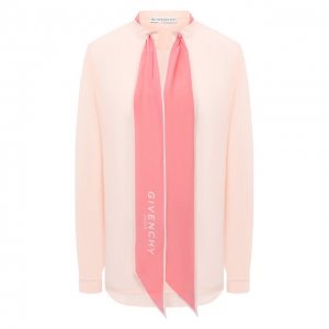 Шелковая блузка Givenchy. Цвет: розовый