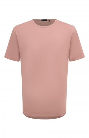 Хлопковая футболка Theory. Цвет: розовый