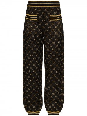 Спортивные брюки с логотипом GG Gucci. Цвет: черный