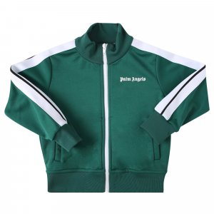 Детская спортивная куртка , цвет: зеленый/белый Palm Angels