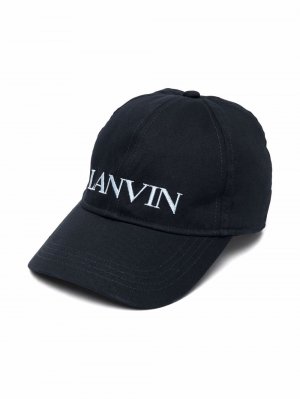 Кепка с вышитым логотипом LANVIN Enfant. Цвет: синий