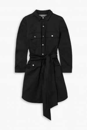 Куртка Porto из смесового хлопкового сатина с поясом , черный Àcheval Pampa