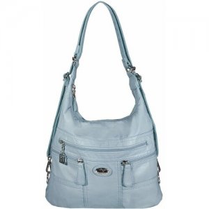 Сумка-рюкзак женская DOLPHIN БП-00003686, цвет- голубой. Цвет: голубой
