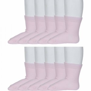 Носки 10 пар, размер 12-14, розовый RuSocks. Цвет: розовый/светло-розовый