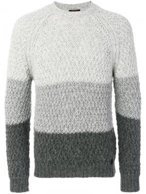 Трехцветный свитер Tods Tod's. Цвет: серый