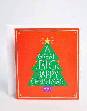 Рождественская открытка Big Happy Christmas Jackson. Цвет: мульти