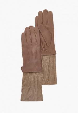 Перчатки Marco Bonne`. Цвет: бежевый
