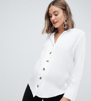 Белая рубашка на пуговицах -Белый New Look Maternity