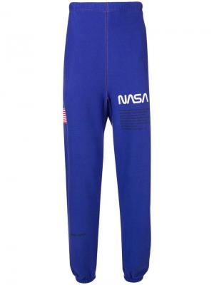 Спортивные брюки NASA Heron Preston. Цвет: синий