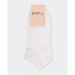 Женские носки укороченные, размер 38-40, белый Deseo. Цвет: белый
