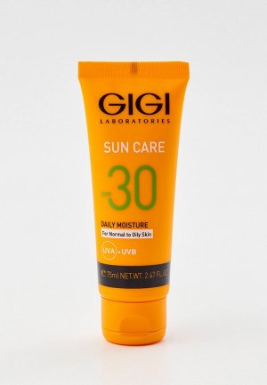 Крем солнцезащитный Gigi SPF-30 для жирной кожи, 75 мл. Цвет: прозрачный