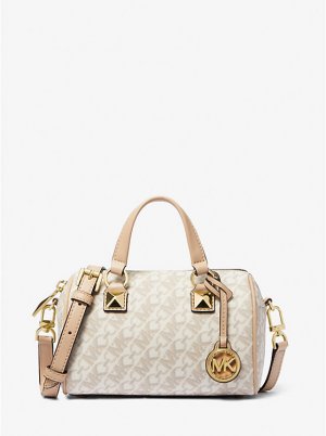 Маленькая спортивная сумка через плечо Grayson Empire с фирменным логотипом , ванильный Michael Kors