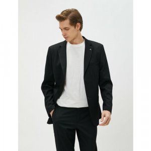 Пиджак , размер 56, черный KOTON. Цвет: черный