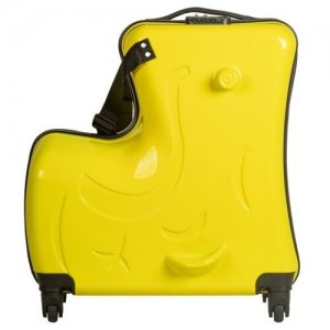 Детский чемодан на колесиках FUSION FBS-102-M, yellow. Цвет: желтый