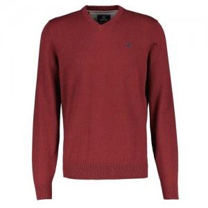Пуловер для мужчин, , модель: 2295100, цвет: бордовый, размер: 56(XXXL) LERROS. Цвет: бордовый