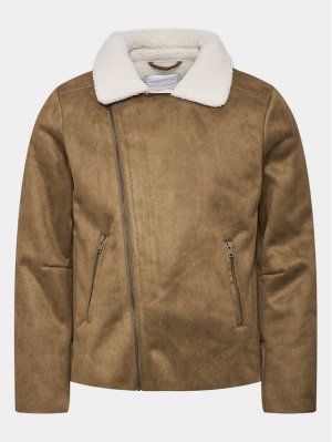 Узкая куртка из искусственной кожи , коричневый Lindbergh