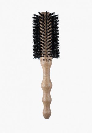 Расческа Philip B. Large Round Hairbrush, 65 mm. Цвет: бежевый