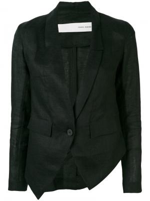 Асимметричный пиджак Isabel Benenato. Цвет: черный