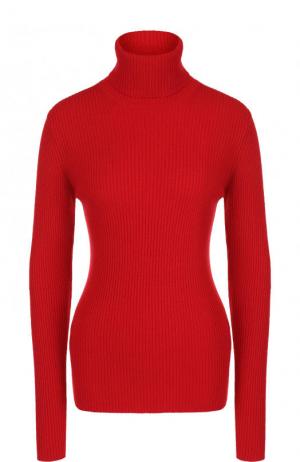 Однотонный кашемировый свитер фактурной вязки Hillier Bartley. Цвет: красный