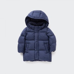 Объемное пуховое пальто для малышей , темно-синий Uniqlo