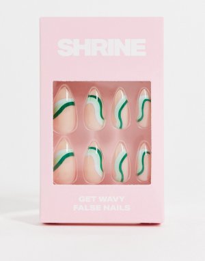 Накладные ногти – Peppermint Swirl-Разноцветный Shrine