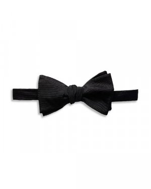 Предварительно завязанный шелковый галстук-бабочка , цвет Black Eton