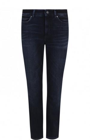 Укороченные джинсы с потертостями Escada Sport. Цвет: темно-синий