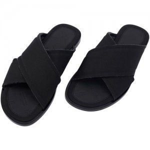 Текстильные сандалии черного цвета 44 Maison Margiela. Цвет: черный