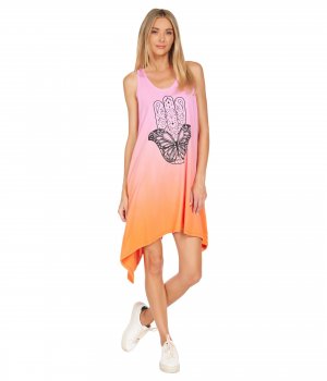 Платье, Serafina Butterfly Hamsa Tank Dress with Pockets Lauren Moshi