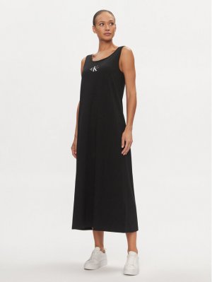 Летнее платье свободного кроя , черный Calvin Klein