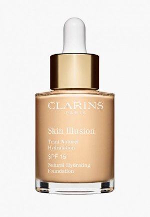 Тональный крем Clarins Skin Illusion SPF 15, оттенок 101 LINEN, 30 мл. Цвет: бежевый
