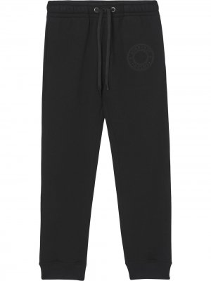 Спортивные брюки с вышитым логотипом Burberry. Цвет: черный