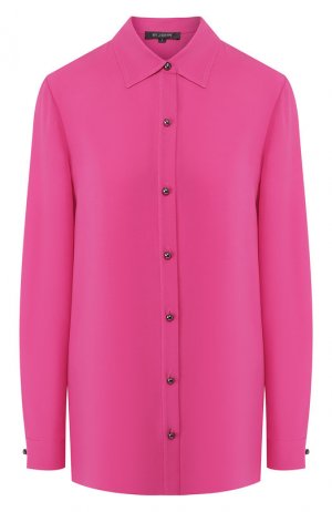 Шелковая блузка St. John. Цвет: розовый