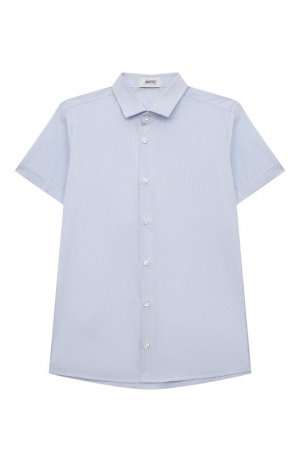 Хлопковая рубашка Aletta. Цвет: голубой