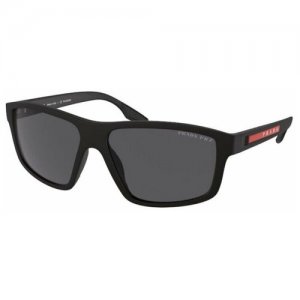 Солнцезащитные очки PS 02XS DG002G 60 Prada Linea Rossa. Цвет: черный