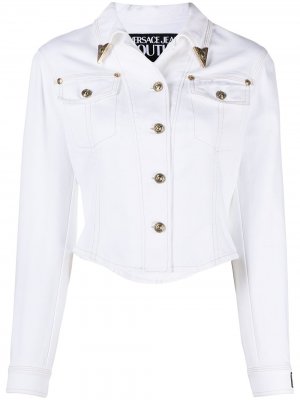 Джинсовая куртка Versace Jeans Couture. Цвет: белый