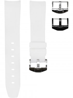 Ремень для наручных часов Rolex Sport 20 мм Horus Watch Straps. Цвет: белый