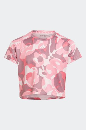 Спортивная футболка adidas с короткими рукавами для тренировок adidas, розовый