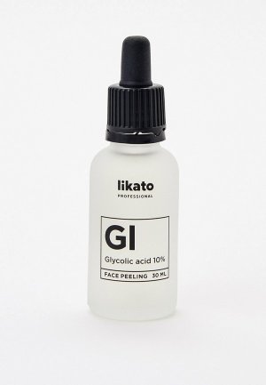 Пилинг для лица Likato Professional с гликолевой кислотой 10% 30 мл. Цвет: прозрачный