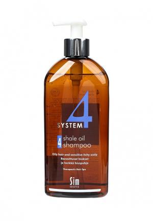 Шампунь Sim Sensitive Терапевтический  № 4 SYSTEM Shale Oil Shampoo , 500 мл
