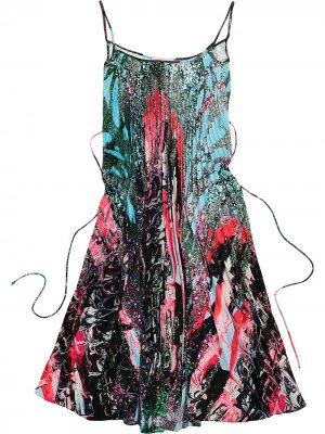 Плиссированное платье Mindscape Christopher Kane. Цвет: розовый