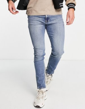 Зауженные джинсы средней потертости Simon-Голубой Tommy Jeans