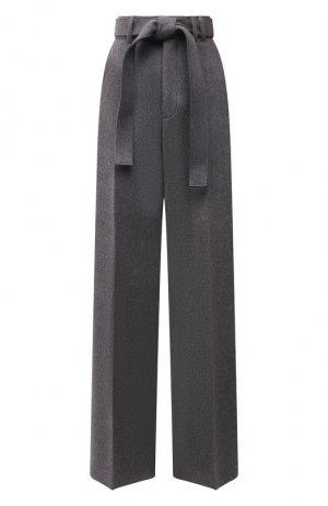 Шерстяные брюки Ermenegildo Zegna. Цвет: серый