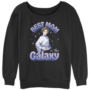 Пуловер с напуском из махрового материала портретом принцессы Леи для юниоров «Звездных войн: Лучшая мама в Галактике» Licensed Character