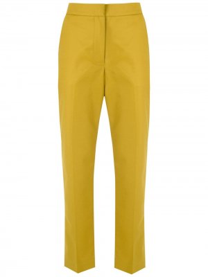 Укороченные брюки Egrey. Цвет: желтый