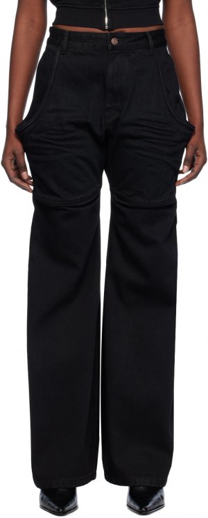 Черные джинсы с прошивкой , цвет Black We11Done