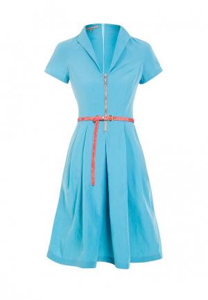 Платье LO. Цвет: голубой