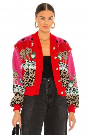 Куртка Bomber, цвет Leopardess Pink Hayley Menzies