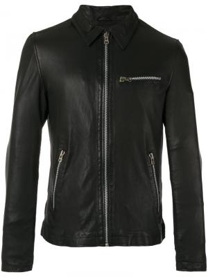 Кожаная куртка Kokura Munderingskompagniet. Цвет: чёрный